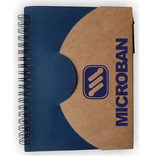 caderno personalizado CD041 fechado azul