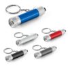 Chaveiro em alumínio com lanterna de 3 luzes LEDs S181