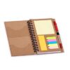 Bloco de anotações ecológico com caneta e post-it CD078