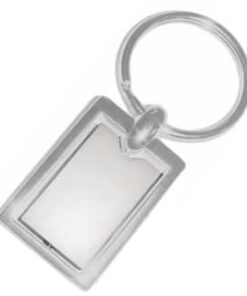 Chaveiro Retangular de Metal Personalizável CHR054