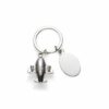 Chaveiro de Metal Personalizável Formato Avião CHR012