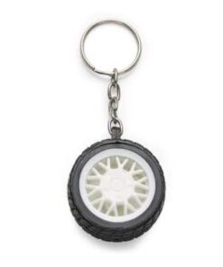 Chaveiro Plástico Personalizável Formato Pneu CHR046