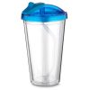 Copo Plástico de 500ml de Parede Dupla com Tampa e Canudo CP064