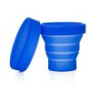 Copo Portátil Dobrável e Retrátil de Silicone com Tampa CP102