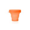 Copo Portátil Dobrável e Retrátil de Silicone com Tampa CP102