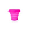 Copo Portátil Dobrável e Retrátil de Silicone com Tampa CP102