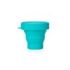 Copo Portátil Dobrável e Retrátil de Silicone com Tampa CP102