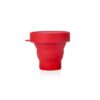 Copo Portátil Dobrável e Retrátil de Silicone com Tampa CP102