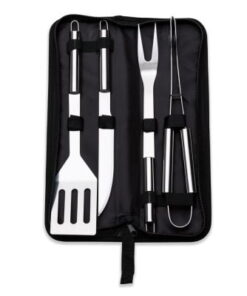 Kit Churrasco 4 Peças com Estojo de Nylon K092