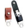 Pen Drive em Couro Personalizado Silver Leather 4Gb, 8Gb, 16Gb e 32Gb