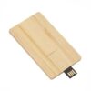 Pen Drive Cartão Ecológico Personalizado ECO 4 em Bambú 4Gb, 8Gb e 16Gb