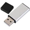 Pen Drive Plástico Prateado Personalizado com Tampa 4Gb, 8Gb e 16Gb