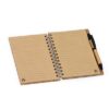 Caderneta em Bambu com Caneta CD082 18,00 X 11,50 cm
