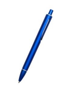 Caneta Personalizada com Corpo Colorido e com Aneis Prateados A405 para Brindes Promocionais