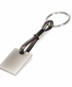 Chaveiro Executivo Personalizável em Metal e Borracha CHR228