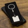 Chaveiro Executivo Personalizável em Metal e Borracha CHR228