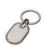 Chaveiro Metálico Oval Personalizado com Chapa Inox CHR253