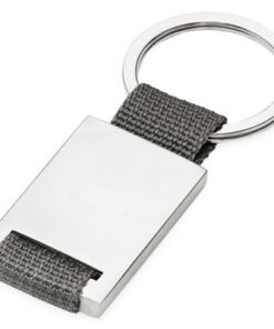 Moderno Chaveiro Executivo em Metal e Tecido CHR096
