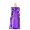 Garrafa squeeze dobrável 480 ml com mosquetão G006 Personalizado