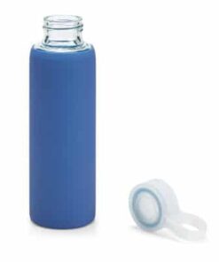 Squeeze Personalizada de Vidro com Bolsa em Silicone de 380 ml G065