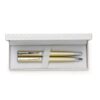 Kit Canetas Metálicas com Estojo de Couro KCL026
