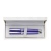 Kit Canetas Metálicas com Estojo de Couro KCL026