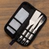 Kit Churrasco 2 jogos Americanos, Espátula, Faca e Garfo K163