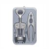 Kit Com Abridor De Vinho Em Metal e Quebra Nozes K227