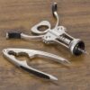 Kit Com Abridor De Vinho Em Metal e Quebra Nozes K227