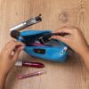 Necessaire Feminina em Nylon com Detalhes em Couro 26 x 11 cm N144