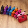Necessaire Feminina em Nylon com Detalhes em Couro 26 x 11 cm N144