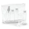 Bolsa de Cosméticos Hermética em PVC Incluso 3 Frascos N023