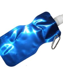 Garrafa squeeze dobrável 480 ml com mosquetão G006 Personalizado
