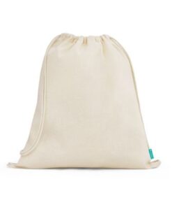 Sacola tipo mochila de algodão orgânico BS83