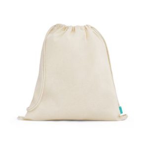 Sacola tipo mochila de algodão orgânico BS83