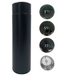 Garrafa Térmica de Aço inox com Termômetro Digital de 420 ml G172
