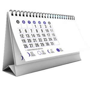 Calendário da Mesa Personalizável L029