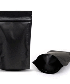 Embalagem Stand Pouch Up Preta com Ziper Ziplock SPU05