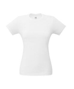 Camiseta feminina de corte cinturado em Algodão Branco CM24-ALFM