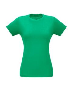 Camiseta feminina corte cinturado em malha 100% polyester CM17-PLFM