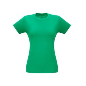 Camiseta feminina corte cinturado em malha 100% polyester CM17-PLFM