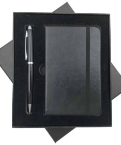 Kit 2 Peças Personalizáveis de Caneta e Moleskine com Pauta K334