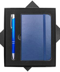 Kit Caneta e Moleskine com Pauta em Caixa de Cartão K324