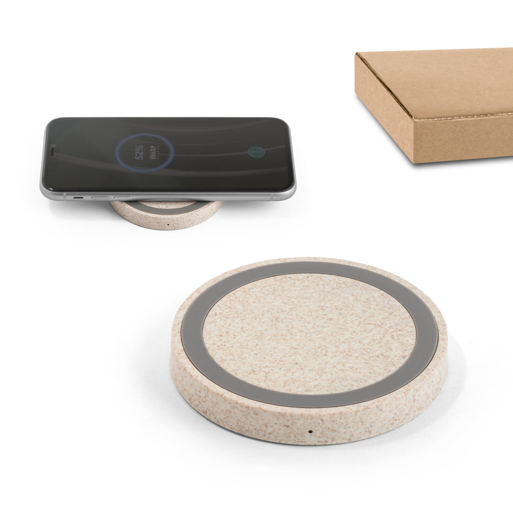 Carregador por Indução Fibra de Trigo Personalizado X078 - Imagem 5