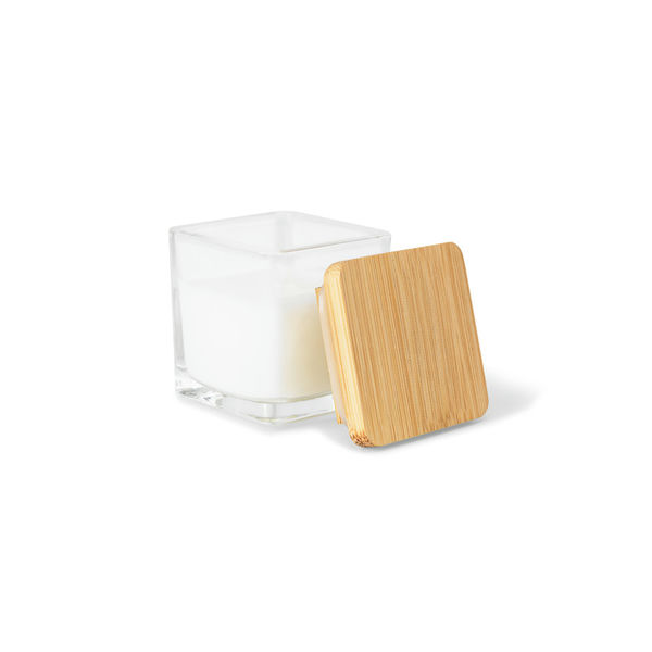 Vela Aromática Personalizada 50g em Copo de Vidro com Tampa de Bambu - Imagem 19