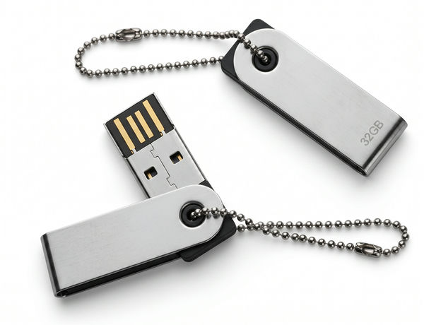 Chaveiro Pendrive Giratório em Alumínio 03 4Gb, 8Gb, 16Gb e 32Gb