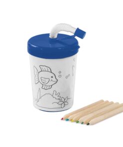 Copo Infantil Personalizado para Colorir 200ml CP133