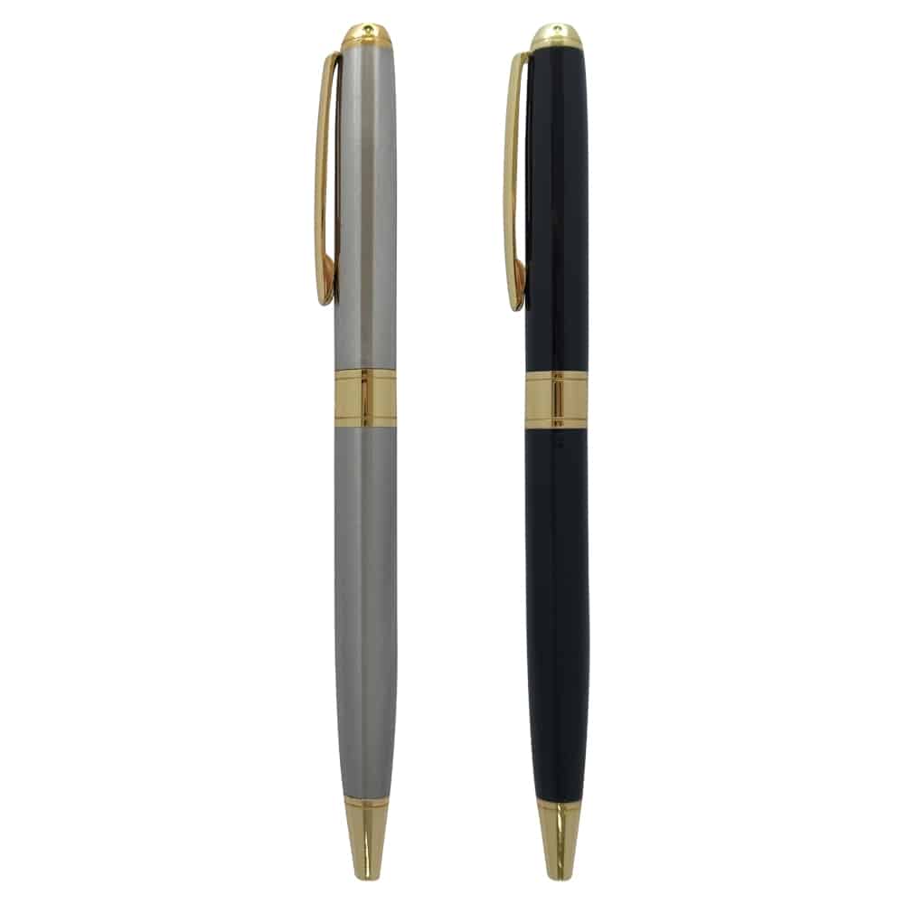 Caneta Personalizada com Detalhes Dourados M173 - Imagem 3